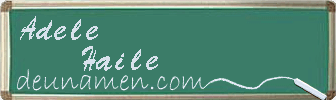 Adele Haile Visitenkarte